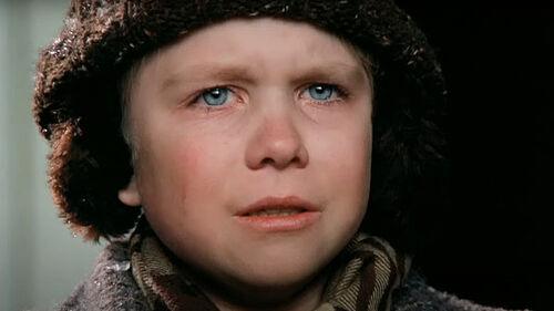 Ralphie from A Christmas Story - the moment he finally fights back